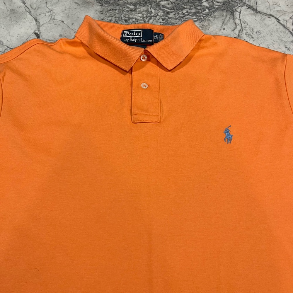 Ralph Lauren polo shirt orange excellent condition XL